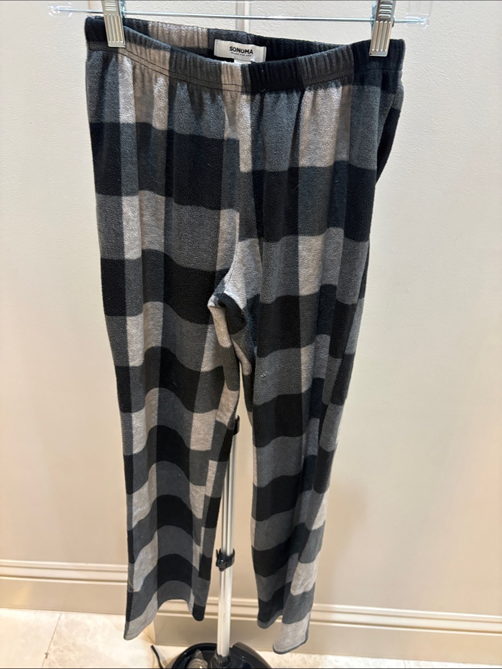 Sonoma Black and Gray Buffalo Plaid Lounge Pants
